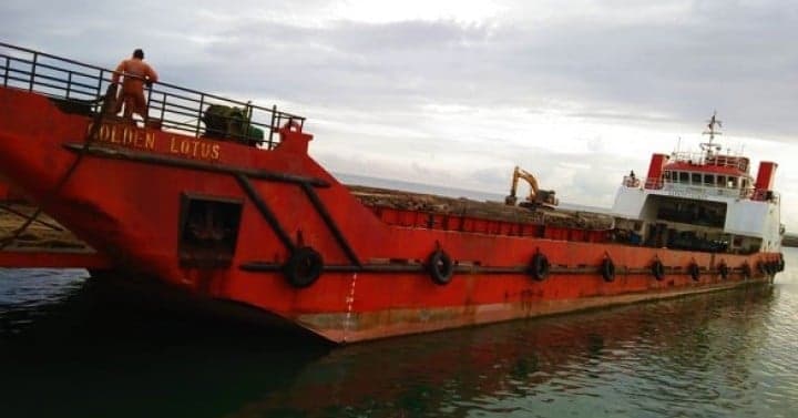Ship at sea